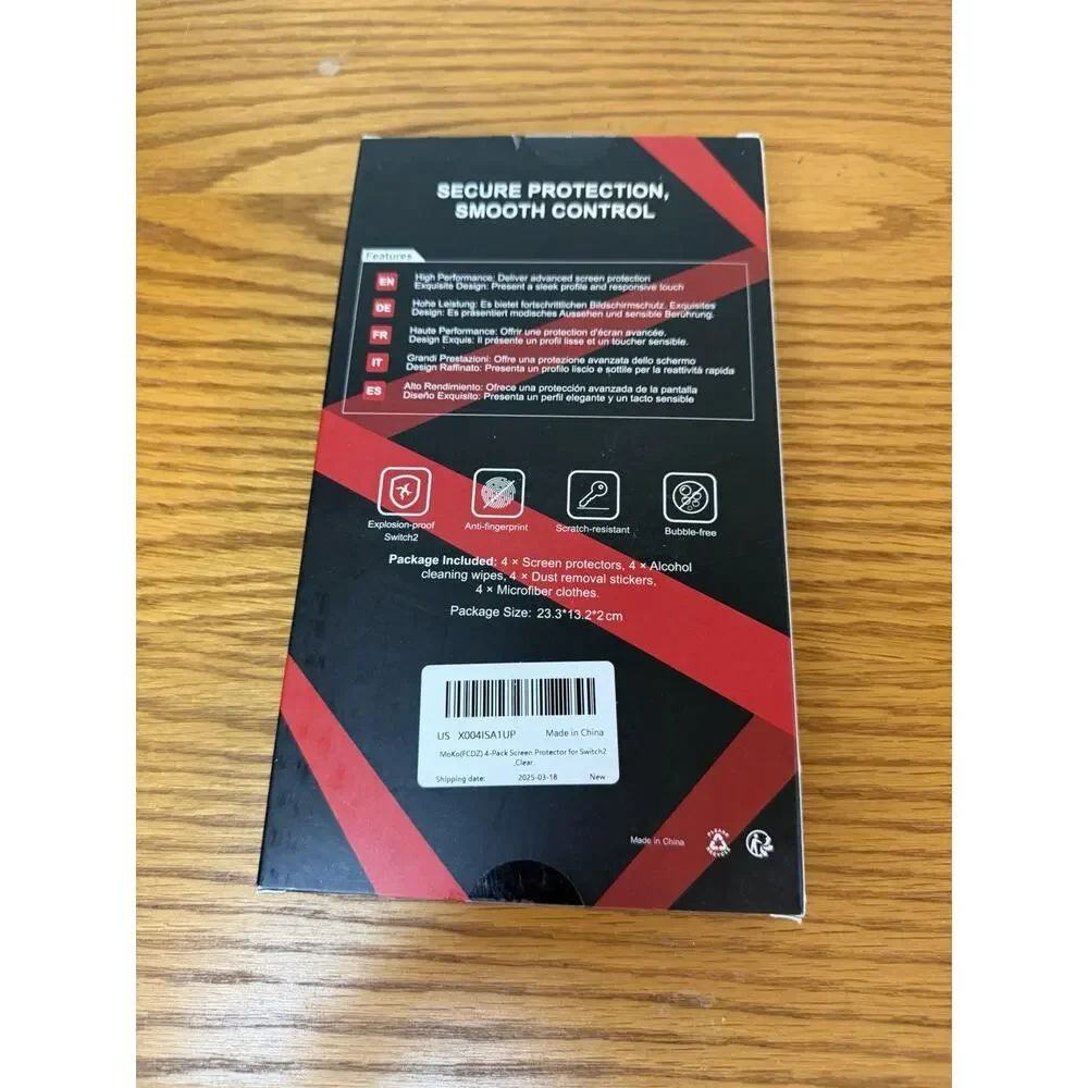 Moko 4-Pack Screen Protector for Switch 2 Clear NEW